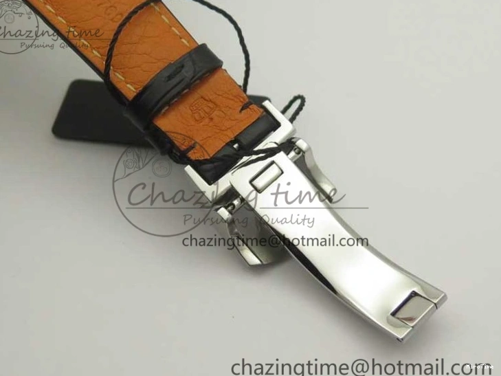 MIROTIME 0516 Portuguese Chrono SS ZF 1:1 Best Edition Gray Dial SS On Black Leather Strap A ZipUp 7215